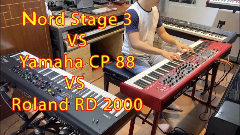 Nord Stage 3 vs Yamaha CP 88 vs Roland RD 2000